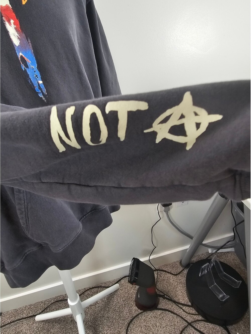 Saint JHN 21' 'In Case We Both Die Young' Tour Hoodie Grey - Picture 4 of 15